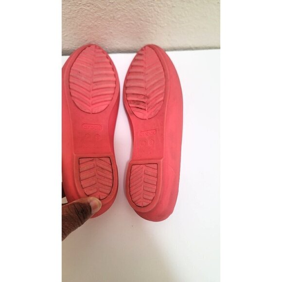 Crocs Light Pink Pointed Toe Slip-On Flats Size 8 - Picture 10 of 14